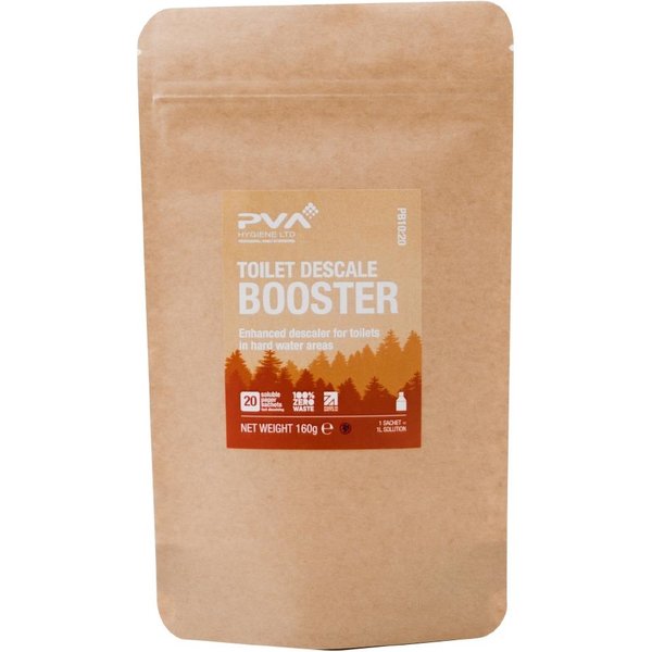 PVA Hygiene Water Soluble Paper Sachets Toilet Descale Booster (20 pack)