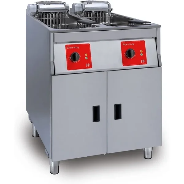 SL622L32G0 - FriFri Super Easy 622 Electric Free-standing Twin Tank Fryer with Filtration - 2 Baskets - W 600 mm - 2 x 11.4 kW