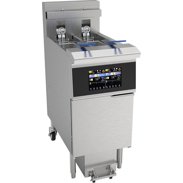 Chefsrange OFEH213L - Twin Tank 11.5+11.5 Ltr Electric Filtration Fryer & Basket Lift