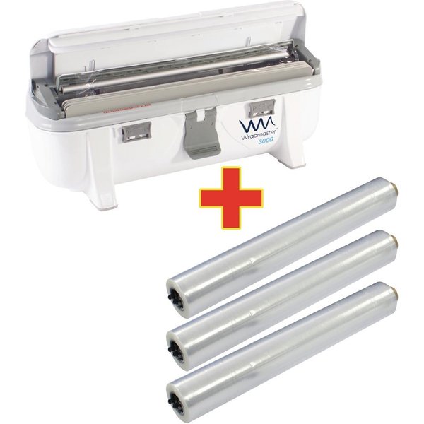 Special Offer Wrapmaster 3000 Dispenser and 3 x 300m Cling Film