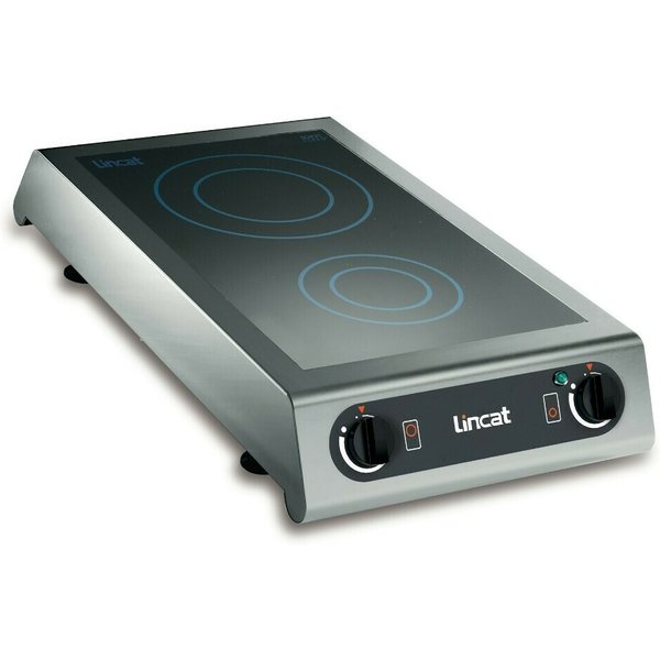 Lincat Electric Counter-top Induction Hob - 2 Zones - W 350 mm - 3.0 kW