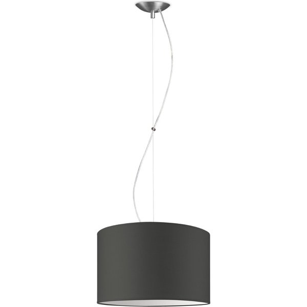 Moderne hanglamp Bling - antraciet - verlichtingspendel Deluxe inclusief lampenkap 35/35/21cm - pendel lengte 100 cm - geschikt voor E27 LED lamp - Pendellamp geschikt voor woonkamer, slaapkamer, keuken