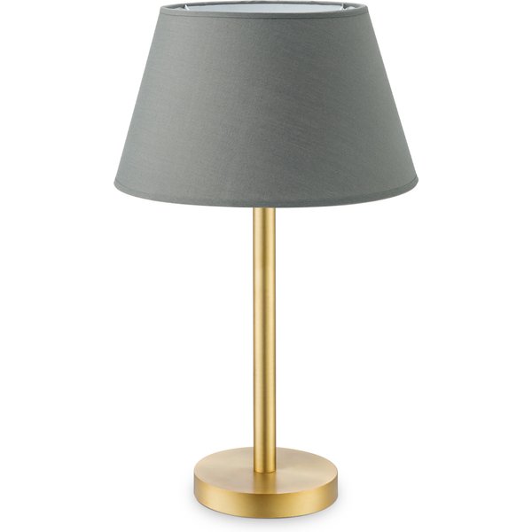 Home sweet home tafellamp Stick messing & lampenkap Largo - antraciet