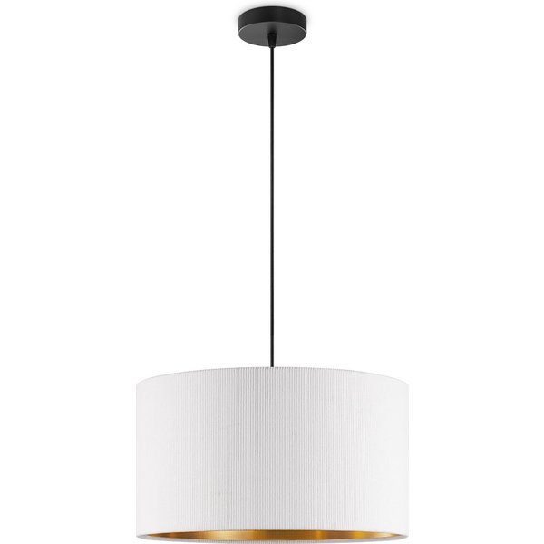 Scandinavische stijl Hanglamp - Corduroy Lampenkap - Cilinder - Wit - ø40 x 126 cm - E27 Fitting - Geschikt voor Woonkamers en slaapkamers -