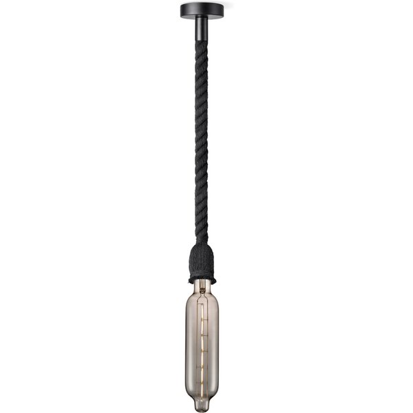 Home sweet home hanglamp Leonardo zwart Tube - smoke