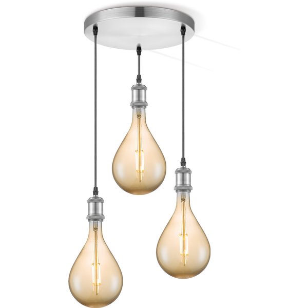 Home sweet home hanglamp Vintage 3L Pear - amber