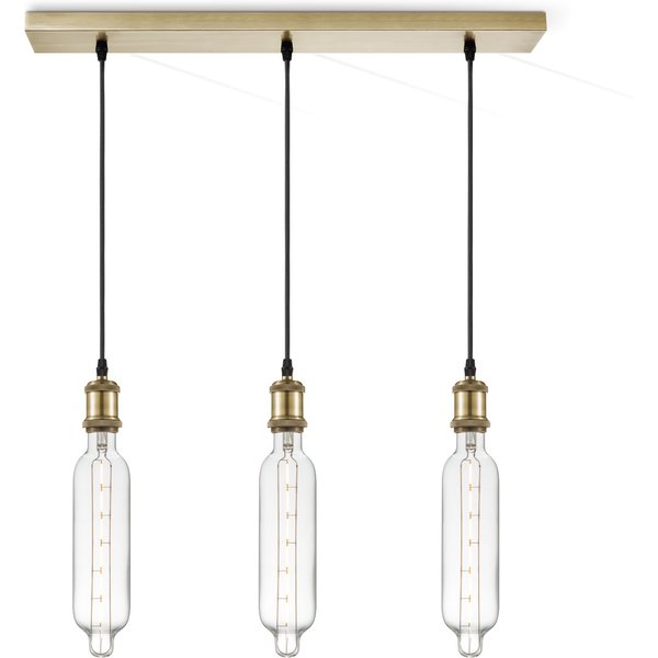 Home sweet home hanglamp Vintage brons 3L Beam Tube - helder