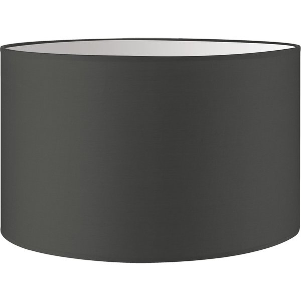 Lampenkap Bling - Antraciet - cilinder - 35/35/21cm - van stof - Moderne stoffen Lampenkap voor E27 lamphouder - RoHS getest - voor vloerlamp, tafellamp, wandlamp en hanglamp