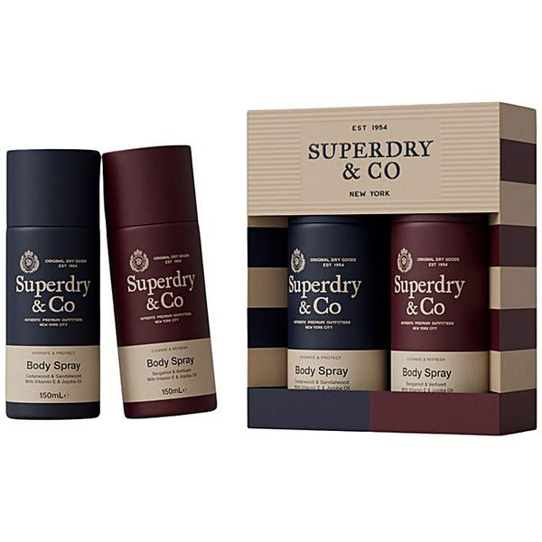 Superdry Body Spray Duo: Two Signature Scents