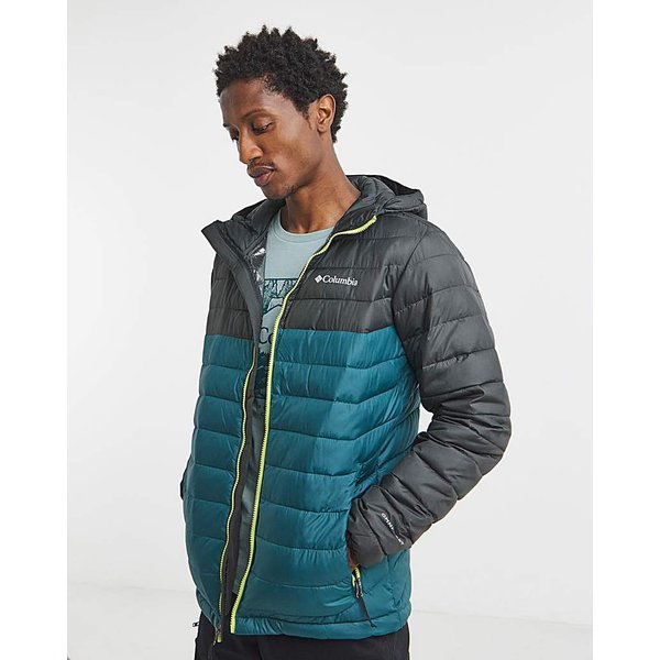 Columbia Powder Lite II Hooded Jacket Blue - Columbia Sportswear - Size: M