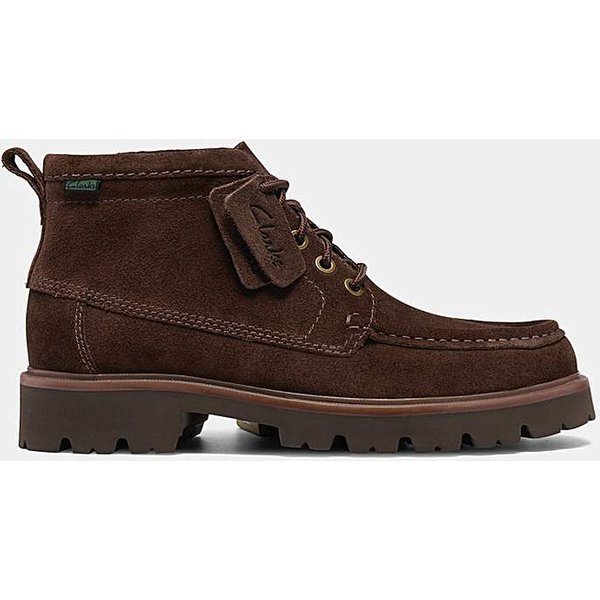 Clarks Cleyhill Hi Suede Boot - Brown Brown Suede - Clarks - Size: 10