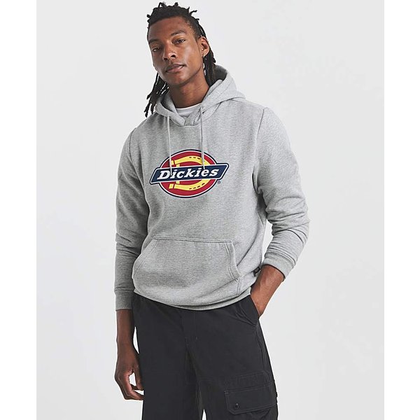 Dickies Icon Logo Hoodie - Grey Melange Grey Melange - Dickies - Size: L