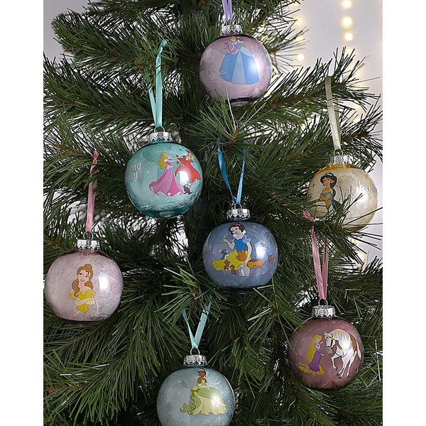 Disney Set of 7 Baubles - Princesses