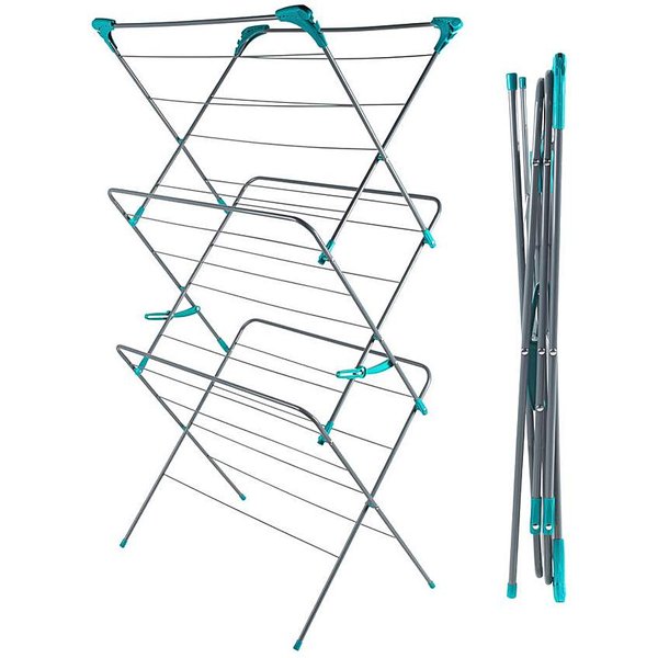 Beldray Extra Large 19M Clothes Airer Grey/Blue - Beldray