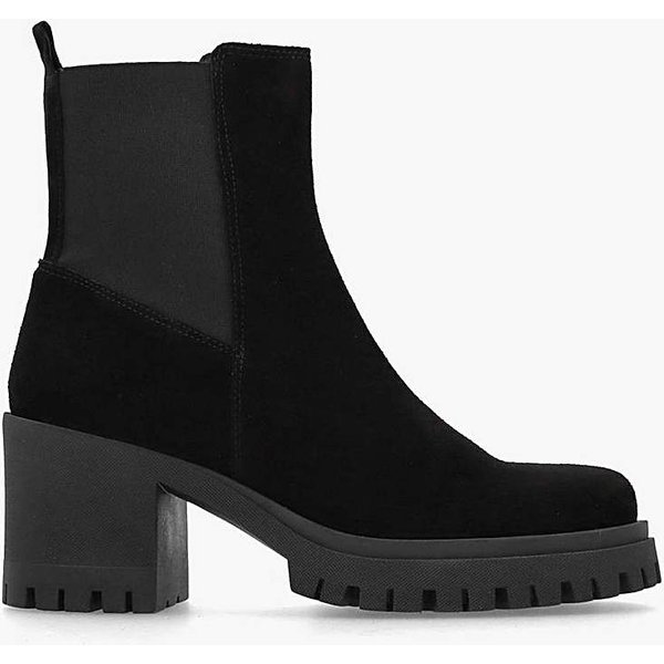 Daniel Luxor Black Suede Chelsea Boots