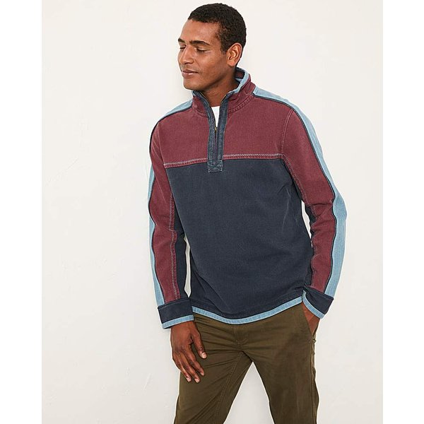 FatFace Airlie Yoke Sweatshirt - Navy Navy - FatFace - Size: 4XL TALL