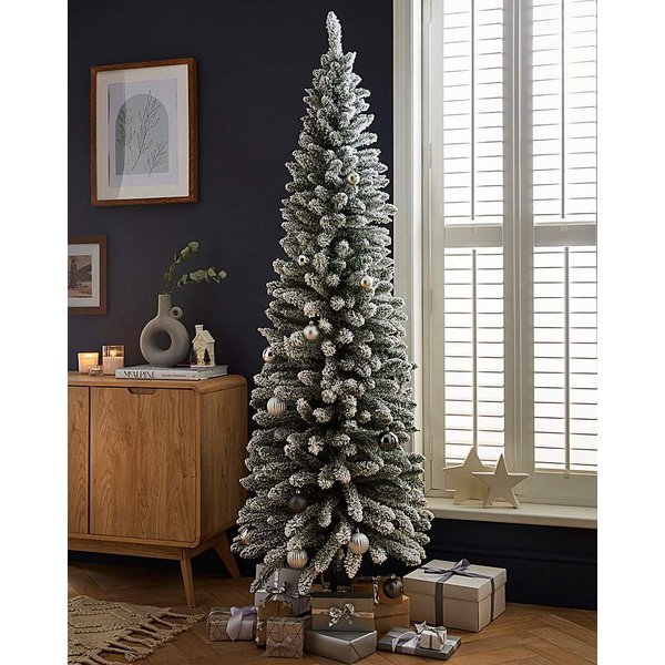 Aspen Slim Flocked Christmas Tree