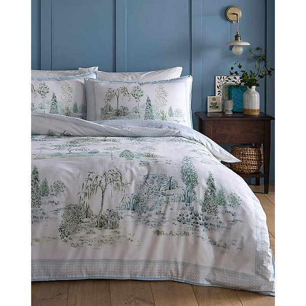 Willow Tree Scene Duvet Cover Set