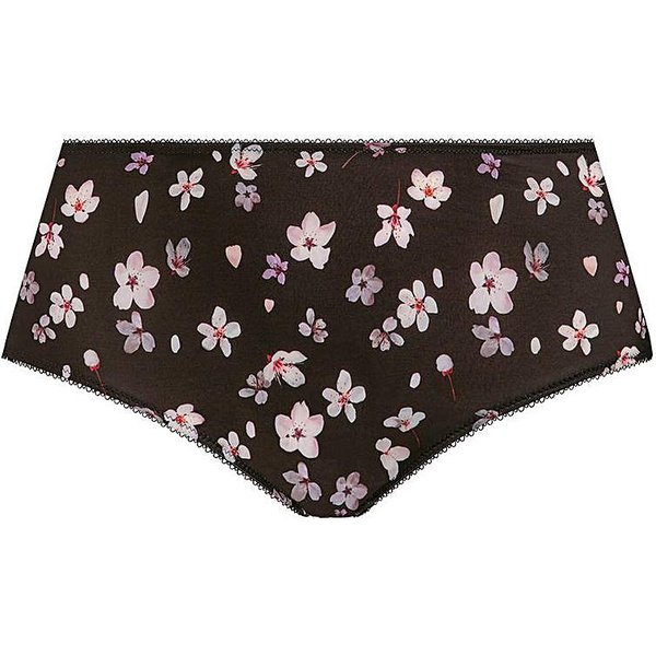 Goddess Kayla Full Fit Briefs Blk Print Black Print - Goddess - Size: L