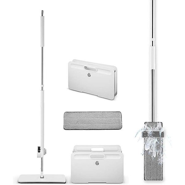 Swan Elevate Flat Mop & Bucket White - Swan