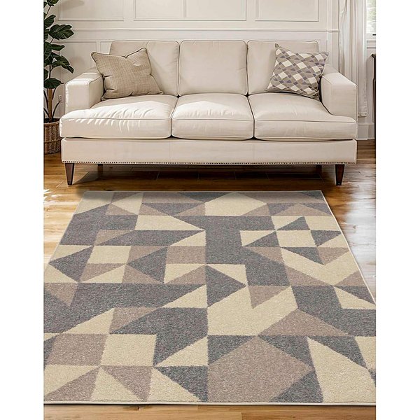 Juno Geometric Rug Natural - Homemaker - Size: 120X170
