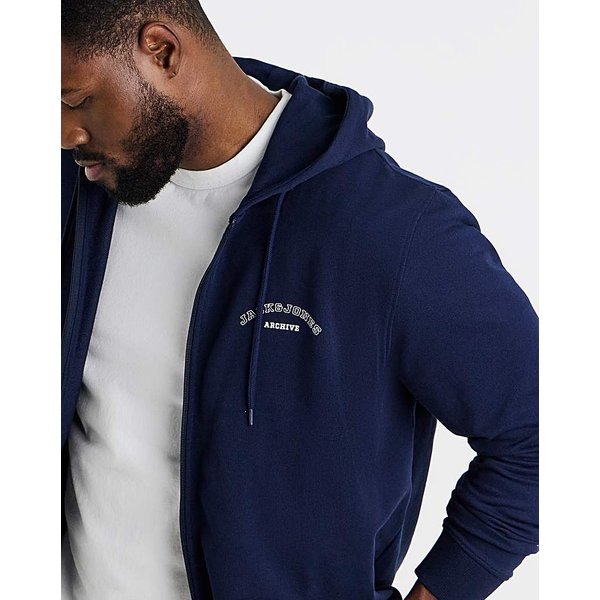 Jack & Jones College Logo Hoodie - Navy Navy - JACK & JONES - Size: M(44)