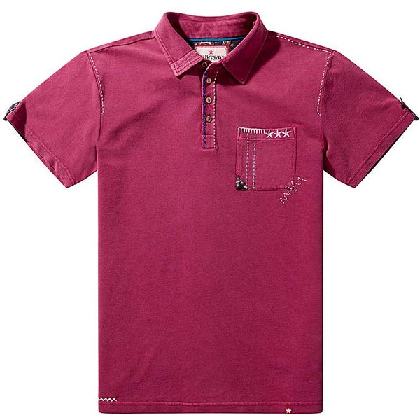 Joe Browns Full Of Detail Polo Dark Pink - Joe Browns - Size: XXL48/50