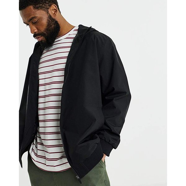 Jack & Jones Charge Light Hooded Jacket Black - JACK & JONES - Size: 5XL(62)