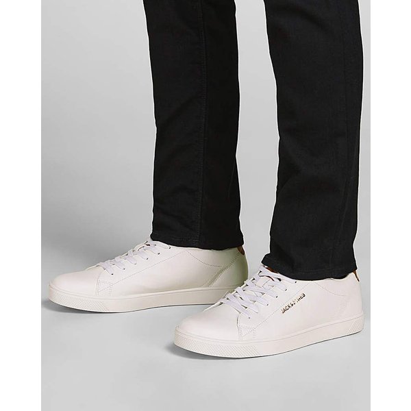 Jack & Jones Bosley PU Trainers - White