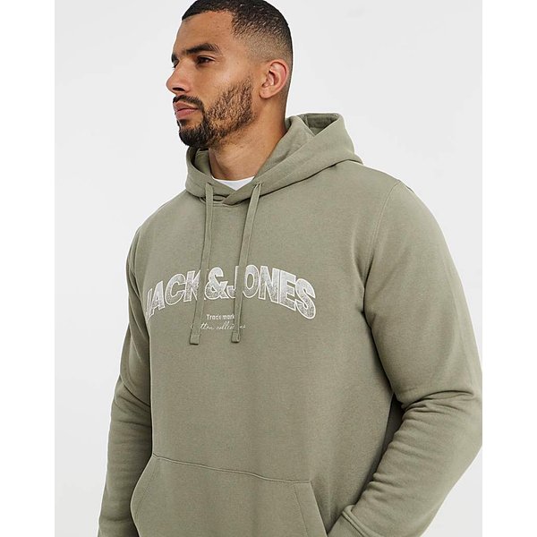Jack & Jones Avery Sweat Hoodie in Light Khaki