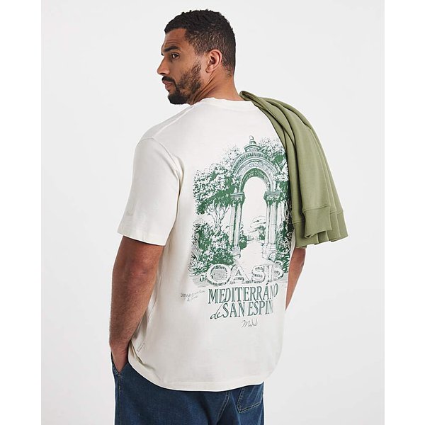 Jack & Jones Sketch T-Shirt in Off White