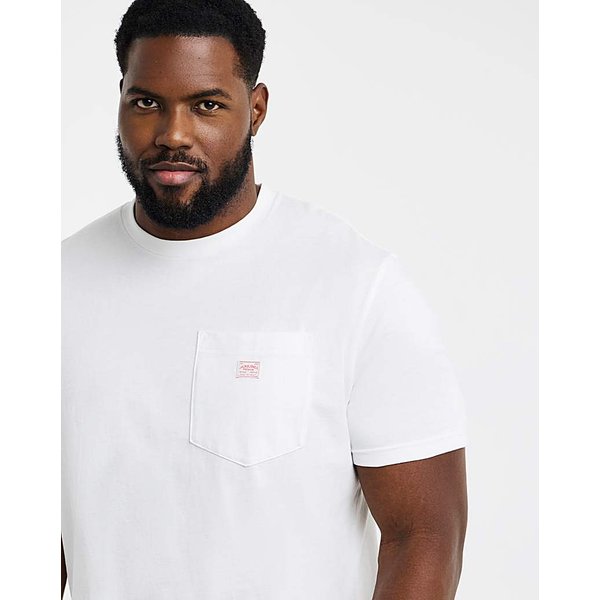 Jack & Jones Premium Caleb Patch T-Shirt White - JACK & JONES - Size: 4XL(59)