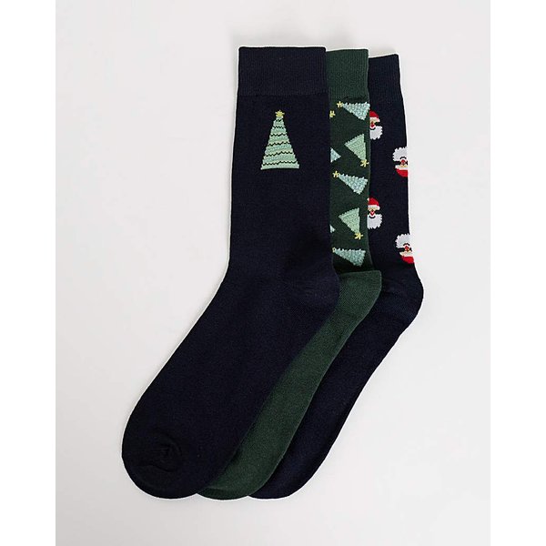 Jack & Jones Christmas Tree 3-Pack Socks