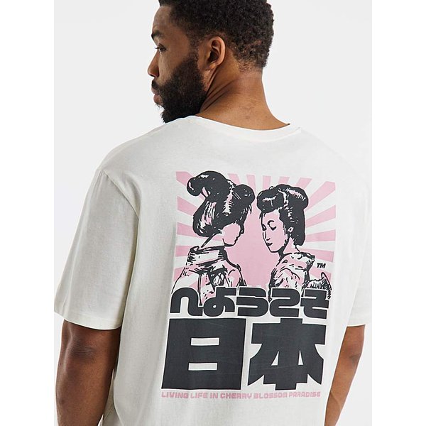 Jack & Jones Cherry Back Graphic T-Shirt OFF White - JACK & JONES - Size: 3XL(56)