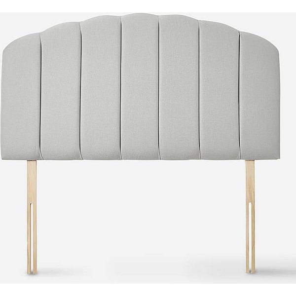 Silentnight Carmel Fabric Headboard Grey - Silentnight - Size: SINGLE
