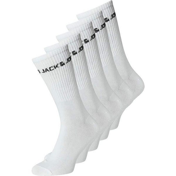 Jack & Jones Tennis Sock 5 Pack - White