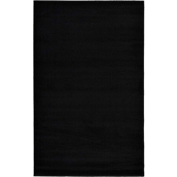 Colour Co-ordinates Plain Rug Black - Homemaker - Size: 160X230
