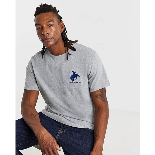 Levi's Relaxed Embroidered Motif T-Shirt Grey Marl - Levi's - Size: M