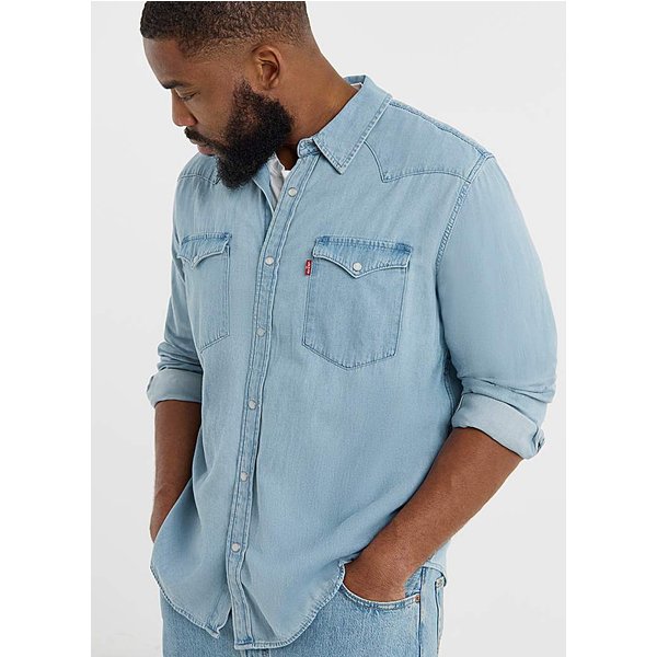 Levi's Classic Western Denim Shirt Stonewash - Levi's - Size: 5XL