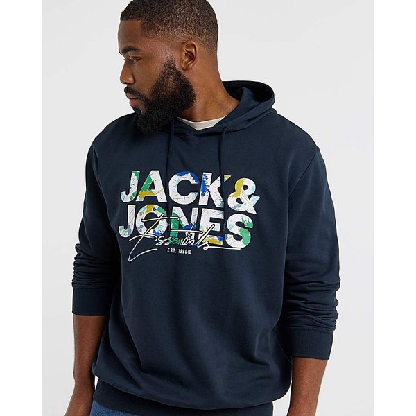 Jack & Jones Geplas Sweat Hood - Sky SKY Captain - JACK & JONES - Size: 1XL(50)