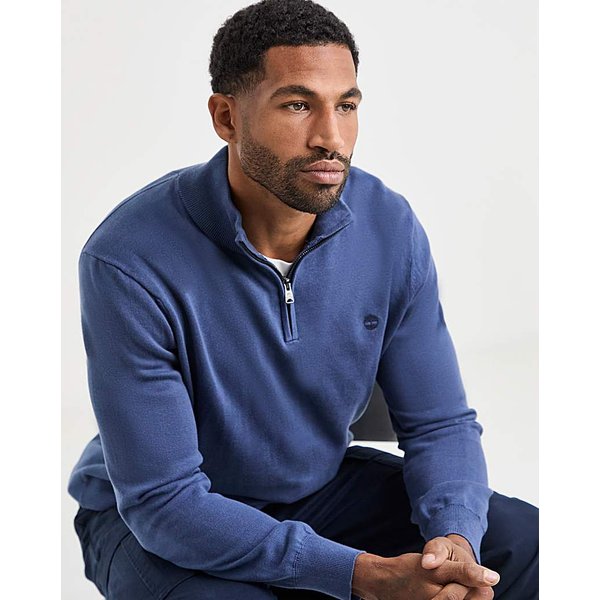 Timberland Williams 1/4 Zip Jumper Blue - Timberland - Size: S37/38