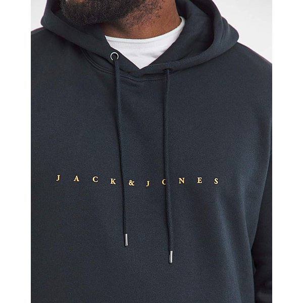 Jack & Jones Star Logo Hoodie - Navy