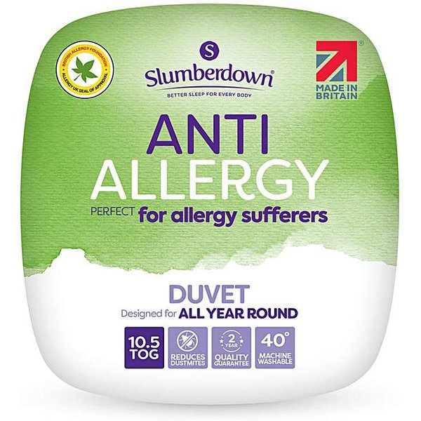 Slumberdown Anti Allergy 10.5 Tog Duvet White - Slumberdown - Size: DOUBLE