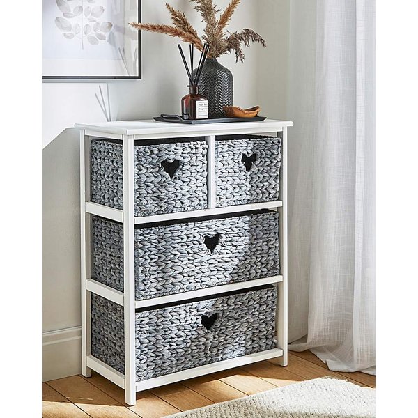 Hyacinth Hearts 2+2 Drawer Unit