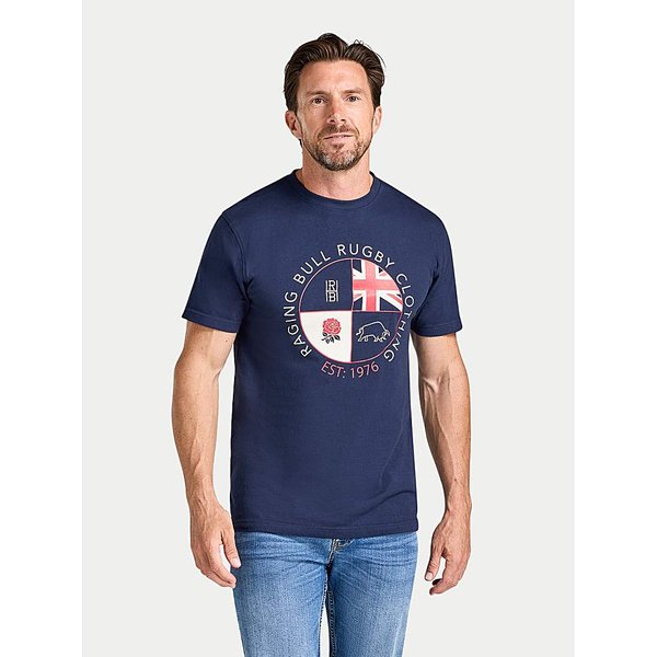 Raging Bull Circle Crest Printed T-Shirt