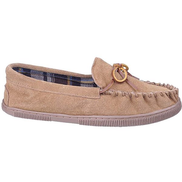 Cotswold Alberta Moccasin Slipper Beige - Cotswold - Size: 10