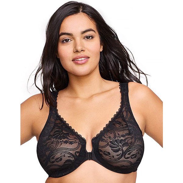 Glamorise 9245 Wonder Wire Bra Black - Glamorise - Size: 30B