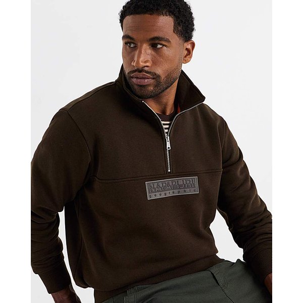 Napapijri Box Logo Half Zip Sweatshirt