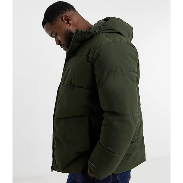 Jack & Jones Global Puffer Coat - Green Green - JACK & JONES - Size: M(44)