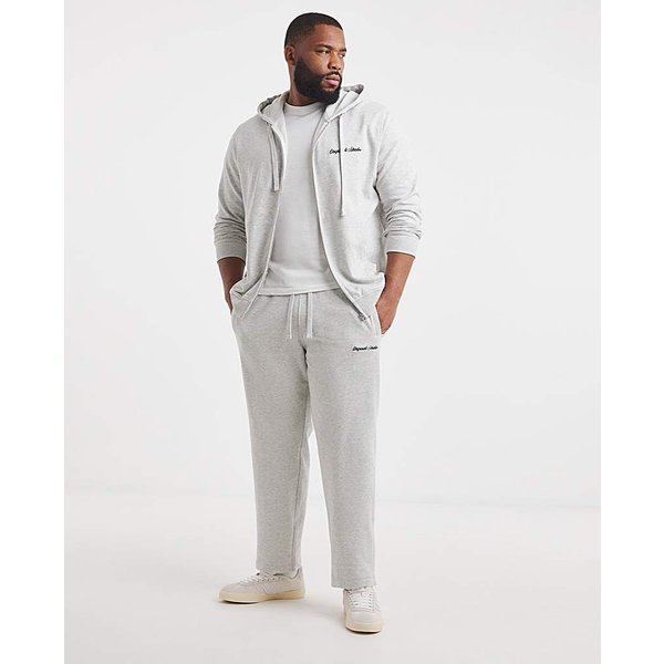 Jack & Jones Norrebro Full Zip Hoodie Grey - JACK & JONES - Size: M(44)